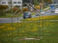 Namiot na stelażu K160/1 -  rozmiar 2m x 1,3m x 1,2/1,8m