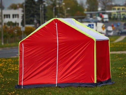 Namiot na stelażu K160/3 - rozmiar 2m x 2m x 1,2/1,8m