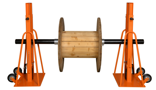 Podnośnik hydrauliczny do bebnów 8000 kg z podporą łożyskowaną