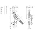Wciągarka łańcuchowa YALE UNO-A 750 kg łańcuch 5,0 m