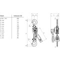Wciągarka łańcuchowa YALE Handy 500 kg łańcuch 5,0 m