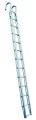 Drabina aluminiowa pionowa 4+4 m WL 300 kg z szyną