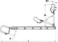 Drabina aluminiowa pionowa/pozioma 2,5 m WL 300/100 kg