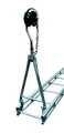 Drabina aluminiowa trapezowa 4+4 m WL 300/300 kg