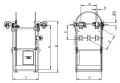 Wózek inspekcyjny 2-3 przewód WL 100 kg 400-600 mm