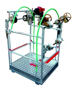 Wózek inspekcyjny spalinowy 2-3-4 przewody WL 100 kg 400-457 mm