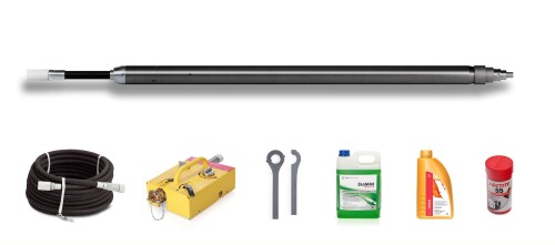 Maszyna przeciskowa - kret 75 mm - zestaw