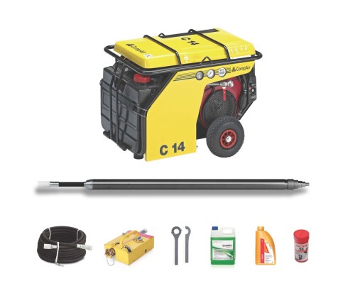 Maszyna przeciskowa - kret 55 mm - zestaw z kompresorem COMPAIR