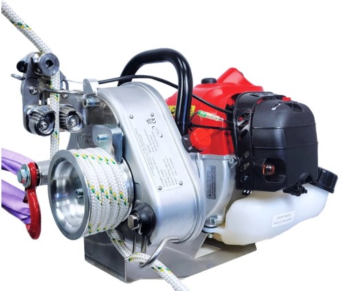 Wciągarka spalinowa 1200 kg prędkość 12,2 m/min