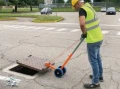 Składana dźwignia z kółkami