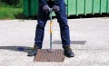 Ultralekki składany magnetyczny podnośnik pokrywy do średnich/lekkich pokryw ERGOCERT - siła podnoszenia 230 kg