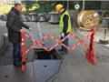 Plastikowa rozciągliwa bariera bezpieczeństwa o wysokiej widoczności