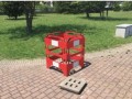 Składana plastikowa bramka w zamknięciu kwadratowym lub barierze liniowej
