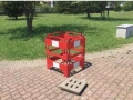 Składana plastikowa bramka w zamknięciu kwadratowym lub barierze liniowej