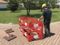 Składana plastikowa bramka w zamknięciu kwadratowym lub barierze liniowej