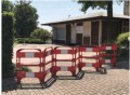 Składana plastikowa bramka w zamknięciu kwadratowym lub barierze liniowej