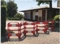 Składana plastikowa bramka w zamknięciu kwadratowym lub barierze liniowej