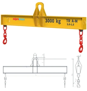 Trawers TR A-M / WLL 21000 kg / Długość 2500 mm