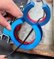Zestaw rolek prowadzących kabel w korytach