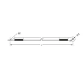 Jednofazowy kabel uziemiający i zwarciowy 50 mm²; 9 m; zaczepy kablowe 50/10 (śruba M10) i 50/12 (śruba M12); współczynnik zwarcia 10 kA/1s, przezroczyste kurczące się