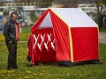 Namiot na czteropłotku z obszyciem K161/2  - rozmiar 2m x 1,3m x 1,8 m