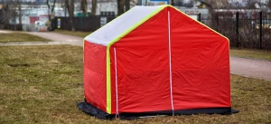 Namiot na czteropłotku z obszyciem K161/4  - rozmiar 2m x 2,0 m x 1,8 m